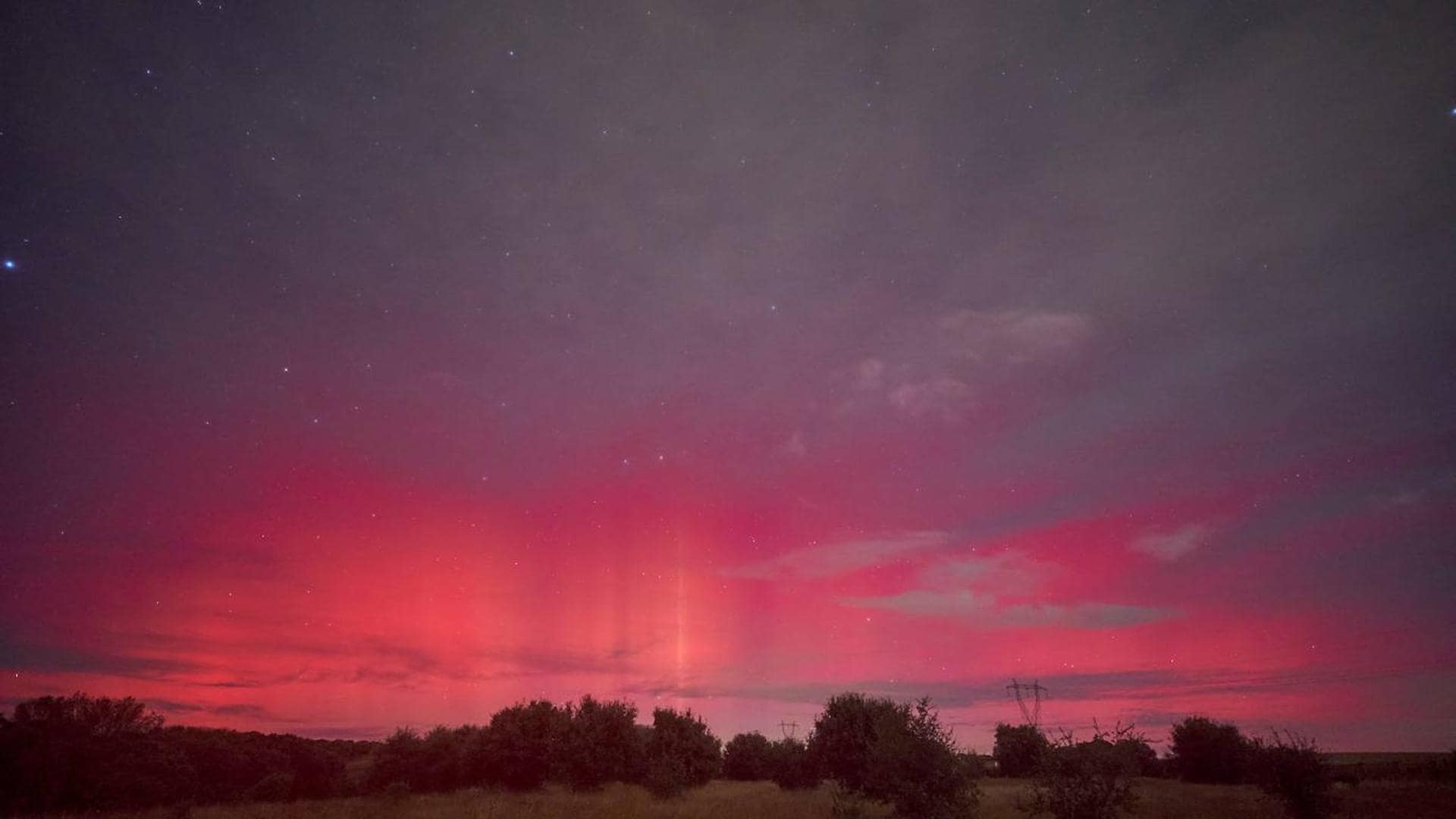 Salamanca disfruta de una espectacular aurora boreal y ya espera fecha